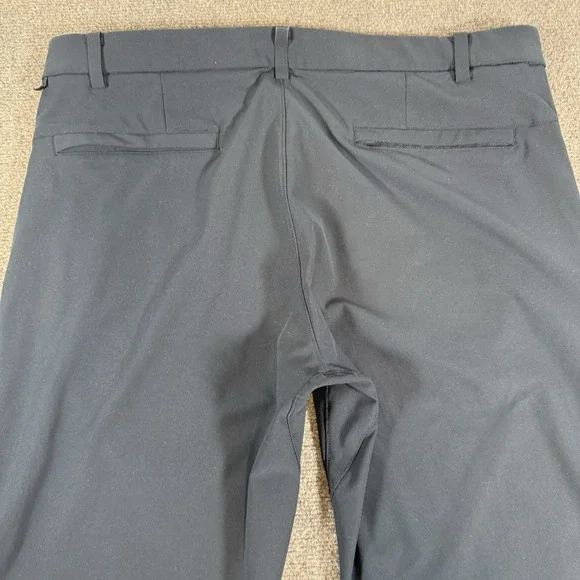 Lululemon Commission Pant Mens 38x33 Navy Slim‎ Stretch Performance Warpstreme - Picture 4 of 16
